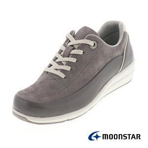 moonstar SPORTH ムーンスタースポルス SP0215 レディース スニーカー ジップ付き 幅広3E 軽くて歩きやすい靴 撥水加工 チャコール