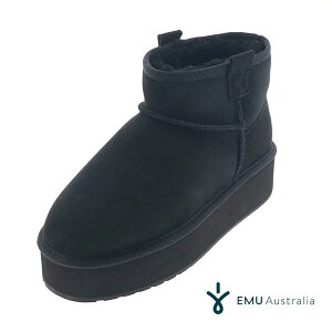 EMU Australia G~ I[XgA Foy Flatform Micro W13073 fB[X [gu[c   V[vXL BLACK ubN 