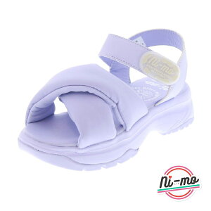 Ni-mo �j�[�� �K�[���Y�T���_�� �W���j�A�V���[�Y �X�|�T�� ���̎q �L�b�Y�T���_�� ���� �x���g NMJ132 PUFFER SANDAL �p�[�v��