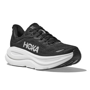 HOKA �z�J BONDI 9 X-WIDE 3E �{���_�C �G�L�X�g�����C�h �����Y �����j���O�V���[�Y BWHT BLACK / WHITE 1162015 ���L �^���C �y�� �}���\�� �W���M���O