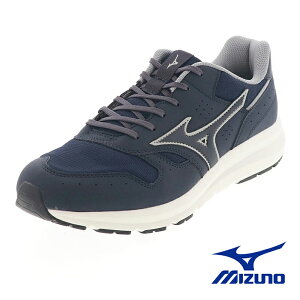 ミズノ ウエーブフリーライド2 SW メンズ ウォーキングシューズ ローカットスニーカー 運動靴 軽量 幅広4E MIZUNO B1GE250014 ネイビー