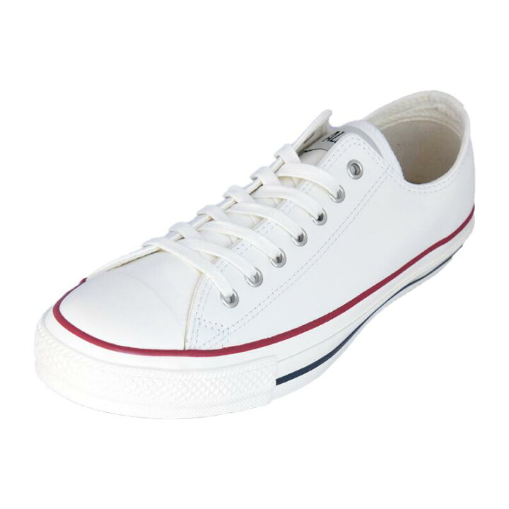 楽天市場 コンバース オールスター メンズ スニーカー Converse Leather All Star Us Ox レザー Us ローカット スニーカー ホワイト 白 レザーasusox Bl 靴のシューマート