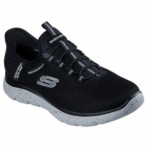 SKECHERS �X�P�b�`���[�Y �X���b�v�C���Y �����Y �X�j�[�J�[ 232962W BKGY �E�H�[�^�[�v���[�t�F�T�~�b�c - �R���{�X �u���b�N�O���[ �h��