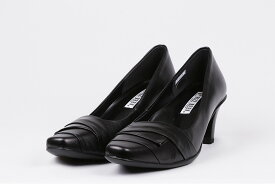 FIZZ REEN 7001 幅3E ブラック クロ 黒色 日本製 フィズリーン レディース 女性用 本革レザー 6cmヒール デザイン パンプス 冠婚葬祭 靴 22-24.5cm