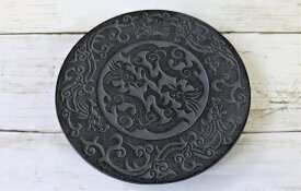 【南部鉄器】鍋敷 瓶敷 龍 白錆 日本製 きゅうす 南部鉄瓶 茶瓶 やかん 鉄 南部鉄 ヤカン ティーポット おしゃれ 茶器 工芸品 伝統工芸 日本茶 抹茶 お茶入れ お茶 おちゃ 鉄器 贈り物 プレゼント ギフト 鉄分補給 インテリア 雑貨 鉄瓶 及春 オシャレ 鍋敷き