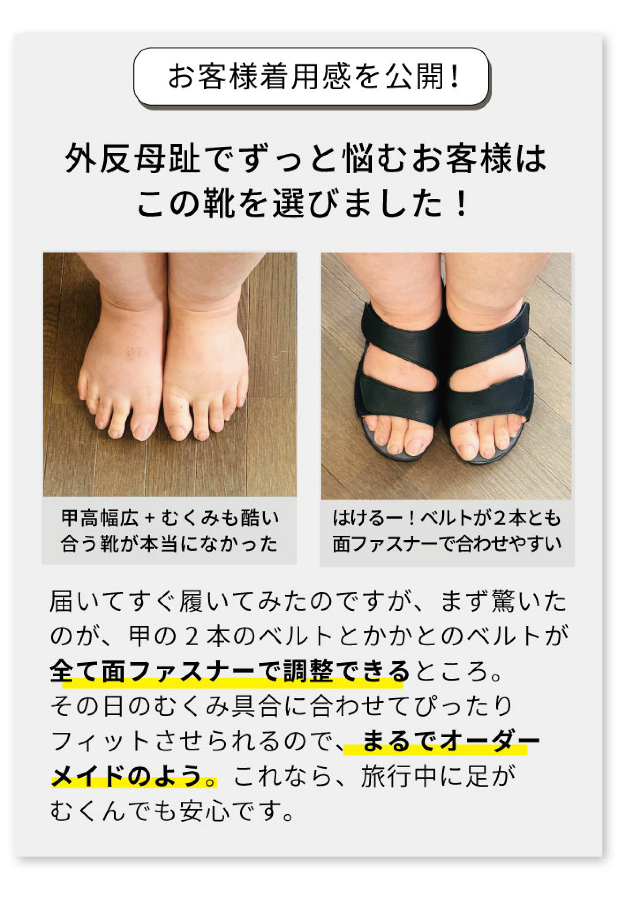 ゆったり５Eサンダル