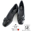 【SALE！最大30%OFFクーポン3日20時〜】リボン パンプス 5e 本革 レザー 幅広 甲高 痛くない 卒業式 入学式 エナメル 黒 フォーマル ビジネス オフィス 婦人靴 シューズ かわいい おしゃれ 入学式 結婚式 結婚式 ゆったり up22