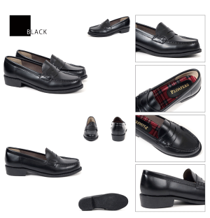 P.LOAFERコインローファー学生シンプルインナーチェックu49