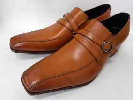 【ポイント10倍】 キャサリンハムネット 靴 モンクストラップ ビジネスシューズ 31693（ブラウン） KATHARINE HAMNETT メンズ 紳士靴