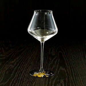 金銀箔ワイングラスペルラ古代4種類 YOSHIHIKO FUJII 漆塗り 伝統工芸 漆器 漆ガラス 金箔 食洗機対応 贈り物 ガラス器 塗り 黒江