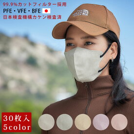 3D マスク 不織布マスク STYLISH MASK + 30枚 1箱〜10箱 不織布 大人用 カラーマスク 耳が痛くならない 三層構造 3Dマスク 花粉 99% ハウスダスト PM2.5 BFE VFE PFE メルトブローン不織布 高密度フィルター 小顔マスク
