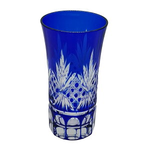 【ギフトBOX入り】 切子 グラス 八角籠目紋様 切子 切子グラス ビールグラス 小さめ 薄い コップ ガラス ガラスコップ ガラス食器 おしゃれ きりこ キリコ 工芸 ビール 焼酎 日本酒 酒器 贈り