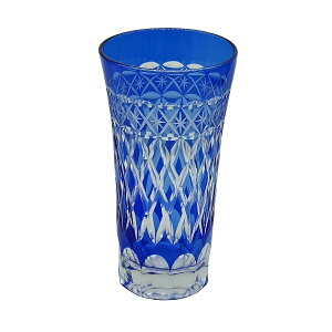 【ギフトBOX入り】 切子 グラス 星紋様 星 細長 切子 切子グラス ビールグラス 小さめ 薄い コップ ガラス ガラスコップ ガラス食器 おしゃれ きりこ キリコ 工芸 ビール 焼酎 日本酒 酒器 贈