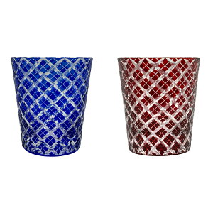 【ギフトBOX入り】 切子 グラス ペア セット ペアグラス 切子グラス オールド ウイスキーグラス ロック コップ ガラス グラス ガラスコップ ガラス食器 おしゃれ キリコ 酒器 ビール 焼酎 日