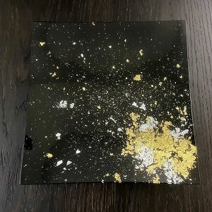 古代 KODAI スクエアプレート(D) 漆器 漆ガラス ガラス食器 ガラス 食器 食洗機対応 おしゃれ 皿 お皿 角皿 プレート 漆塗り うるし 伝統工芸 金箔 塗り 黒江 YOSHIHIKO FUJII 贈り物 ギフト プレゼン