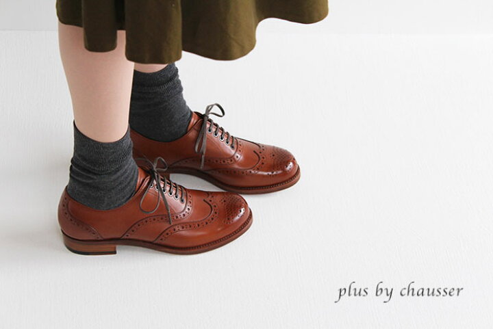 楽天市場】plus by chausser プリュス バイ ショセ ウイングチップ  