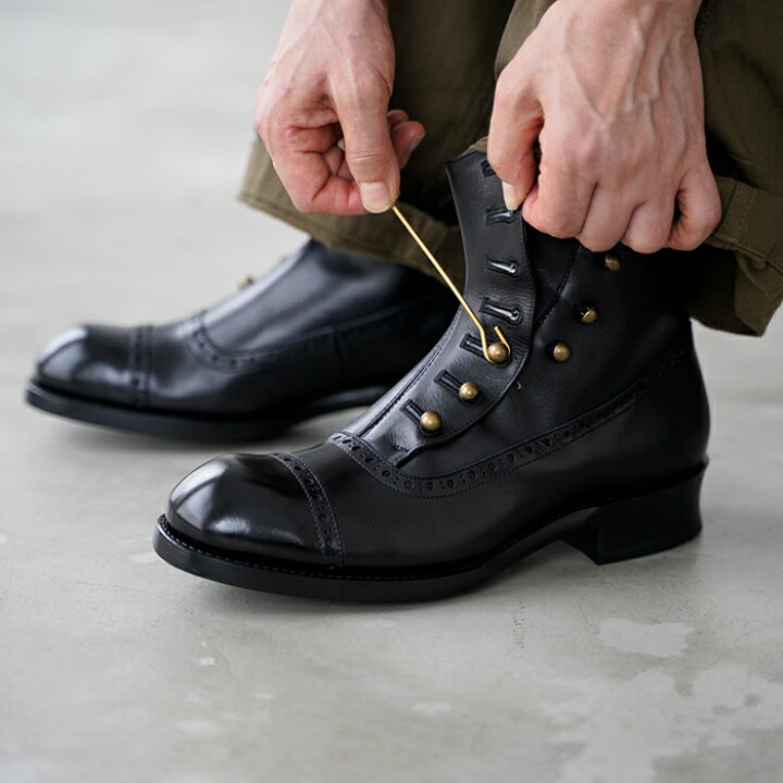 楽天市場】chausser ショセ ボタンブーツ C-7039 メンズ 靴 ショート  