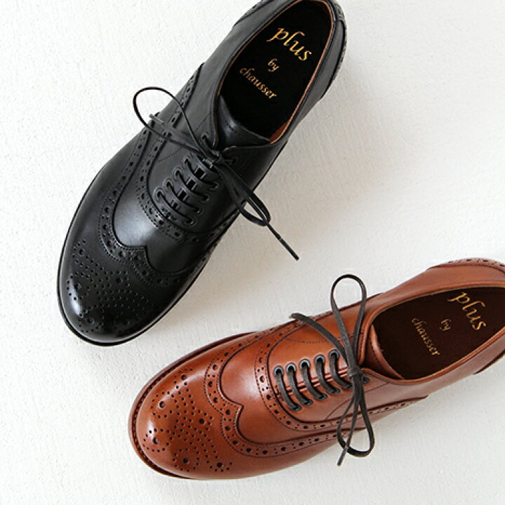 楽天市場】plus by chausser プリュス バイ ショセ ウイングチップ  