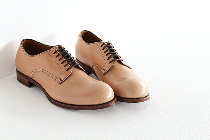 楽天市場】chausser ショセ ナチュラル コードバン プレーントゥ 