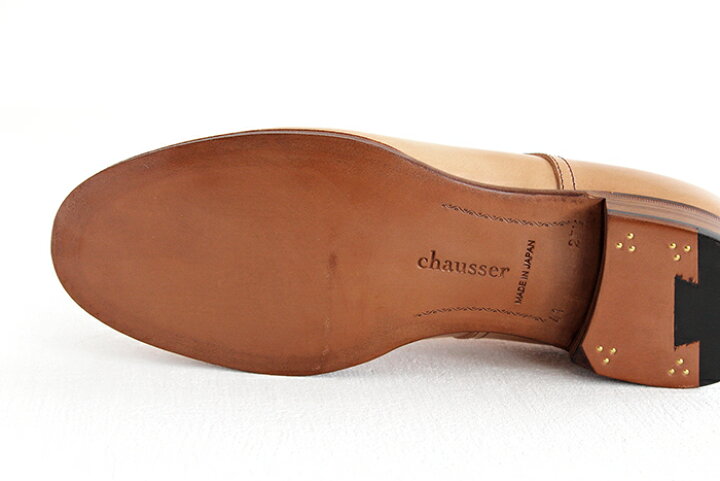 楽天市場】chausser ショセ ナチュラル コードバン プレーントゥ 