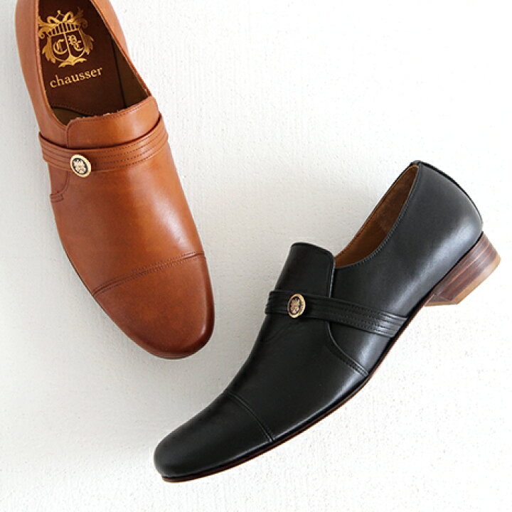 楽天市場 Chausser ショセ エンブレム付き スリッポンシューズ C 248 レディース 靴 Hana Online Shop楽天市場店