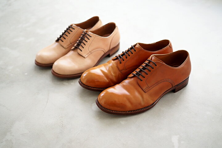 chausser ショセ ナチュラルコードバン 25.0 ストレートチップ 