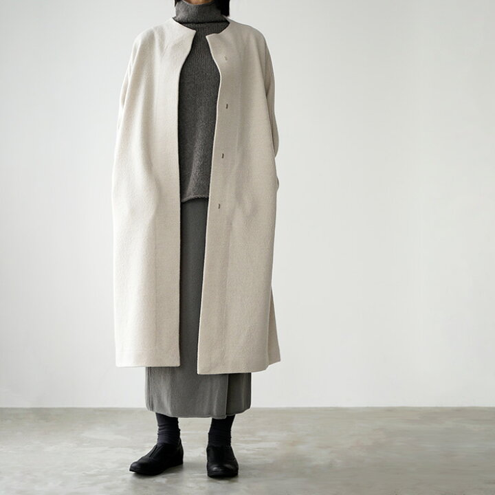 楽天市場】evam eva エヴァムエヴァ コート press wool long coat 
