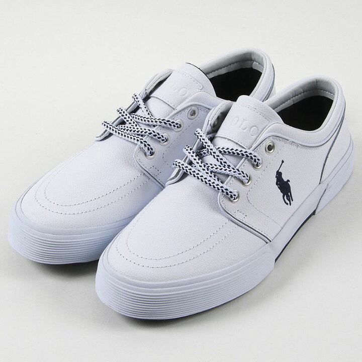 楽天市場 Polo Ralph Lauren ポロ ラルフローレン Faxon Low ファクソンロウ スニーカー メンズ ホワイト 25 5 28 5cm 靴 シューズ レザー カジュアル ローカット シューズ愛ランド 楽天市場店