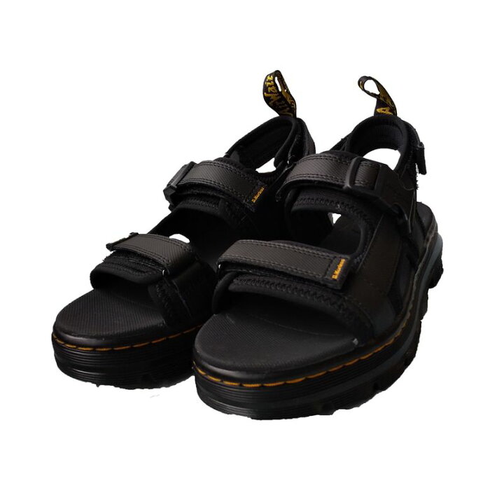 楽天市場 9 11まで使えるクーポン配布中 Dr Martens ドクターマーチン サンダル メンズ Forster フォースター Polyrip Stop Black Element 国内正規品 厚底 黒 レザー ストラップ 靴 シューズ シューズ愛ランド 楽天市場店
