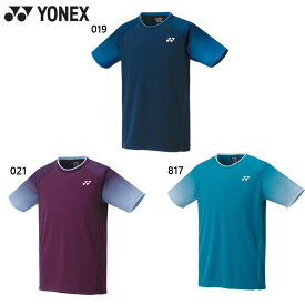 ヨネックス メンズ ユニゲームシャツ バドミントン ウェア 競技 半袖 パワースリーブ クール 涼感 UVカット 吸汗速乾 制電 送料無料 YONEX 10469