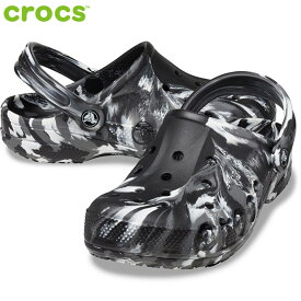 クロックス メンズ バヤ マーブル クロッグ サンダル 靴 シューズ クロッグ サボ マーブル ブラック 黒 送料無料 crocs 206935