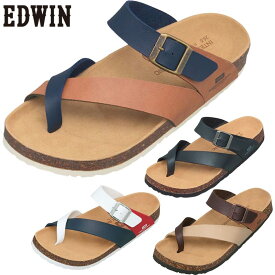 エドウィン サンダル メンズ 靴 シューズ コンフォート 定番 歩きやすい 疲れにくい ブラック 黒 ネイビー ブラウン 茶色 EDWIN EB1003