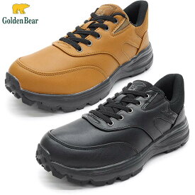ゴールデンベア メンズ スニーカー 靴 シューズ 防水 ローカット 紐靴 履きやすい ブラック 黒 ブラウン 茶色 送料無料 Golden Bear GB285