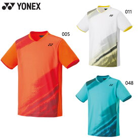 ヨネックス ジュニア キッズ ジュニアゲームシャツ バドミントン テニス ソフトテニス 競技 ウェア ゲームシャツ ホワイト 白 オレンジ グリーン 緑 送料無料 YONEX 10541J
