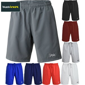 ブラックナイト メンズ レディース ハーフパンツ バドミントン ウェア 競技 ハーフパンツ 部活 吸汗 速乾 通気 日本バドミントン協会審査合格品 ホワイト 白 ブラック 黒 グレー ネイビー ブ