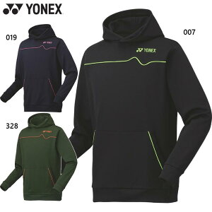 ヨネックス メンズ レディース ユニパーカー テニス ウェア 競技 トップス 長袖 運動 スポーツ ブラック 黒 ネイビー カーキ 送料無料 YONEX 31056