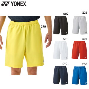 ヨネックス メンズ レディース ユニハーフパンツ バドミントン ウェア 競技 ベリークール UVカット 吸汗速乾 ストレッチ 制電 ホワイト 白 ブラック 黒 グレー ネイビー ブルー レッド 青 赤