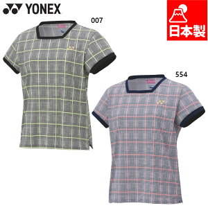 ヨネックス レディース ウィメンズゲームシャツ テニス ウェア 競技 バドミントン 半袖 ブラック 黒 ネイビー 送料無料 YONEX 20900