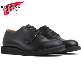 正規取扱店 レッドウィング メンズ ポストマン オックスフォード Postman Oxford 靴 シューズ カジュアル サービスシューズ メイドインUSA ブラック 黒 送料無料 RED WING 101