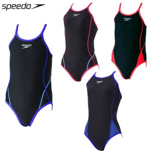 スピード ジュニア キッズ ガールズ プッシュアップターンズスーツ 水泳 スイムウェア ワンピース水着 競技 トレーニング 練習用 ブラック 黒 ブルー レッド 青 赤 ピンク 送料無料 speedo STG02