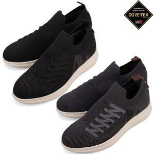 モデロ メンズ カジュアルニットスニーカー スニーカー 靴 シューズ ゴアテックス 防水 フィット感 高反発インソール 快適歩行 軽量 ニット成形 ブラック 黒 グレー 灰色 送料無料 MODELLO DM652
