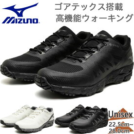 3E相当 幅広 ワイド ミズノ メンズ レディース ウエーブガゼル3 GTX スニーカー 靴 シューズ ウォーキング 旅行 散歩 アウトドア ゴアテックス 防水 ホワイト 白 ブラック 黒 グレー 灰色 送料無料 Mizuno B1GA2501