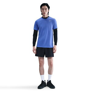 ナイキ メンズ ナイキ Dri-FIT メンズ フィットネス Tシャツ アパレル フィットネス トレーニング トップス 半袖 Uネック 速乾 ブルー 青 NIKE DX0990
