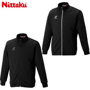 ニッタク メンズ レディース MFトレーニングシャツ 卓球 ウェア 競技 トップス 長袖 吸汗速乾 ストレッチ UVカット 運動 スポーツ ブラック 黒 グレー 灰色 送料無料 Nittaku NW-2820