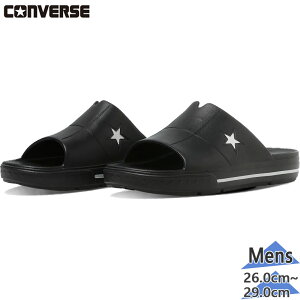 �R���o�[�X �����Y ONE STAR SLIDESANDAL �����X�^�[ �X���C�h�T���_�� �T���_�� �C �V���[�Y �V�����T�� �V�����[�T���_�� �u���b�N �� �������� CONVERSE 33800130