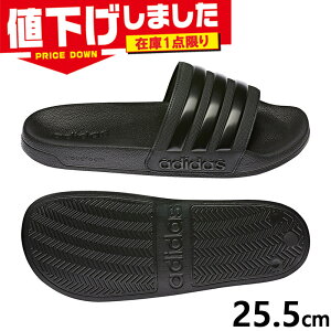 �݌�1�_���� 25.5cm �A�f�B�_�X �����Y ���f�B�[�X ADILETTE SHOWER U �T���_�� �C �V���[�Y �V�����T�� �V�����[�T���_�� Cloudfoam �A�f�B���b�^ �u���b�N �� adidas GZ3772