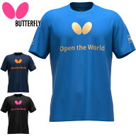 バタフライ メンズ レディース ルナシーム・Tシャツ 卓球 ウェア 競技 トップス 半袖 吸水速乾 伸縮 運動…