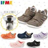 イフミー ベビー キッズ 男の子 女の子 靴 シューズ サンダル マジックテープ ベルクロ 夏 海 ネイビー …