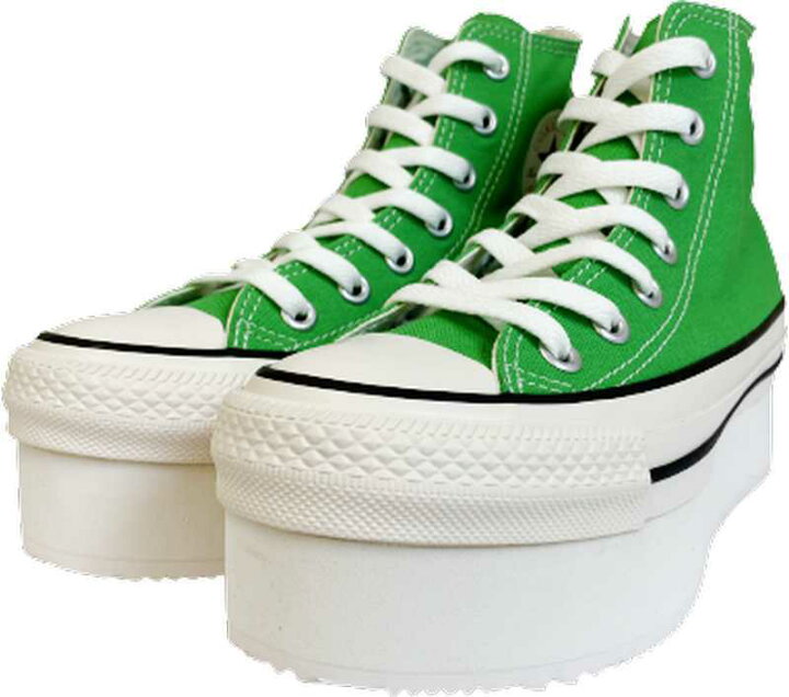 楽天市場 コンバース Converse スニーカー レディース オールスター All Star Chunkyline Hi ライトグリーン ハイカット 厚底 靴 シューズ 22ss シューズ愛ランド 楽天市場店