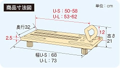 楽天市場】アロン化成 安寿 バスボード（薄型） U-L 幅73cm 535-095